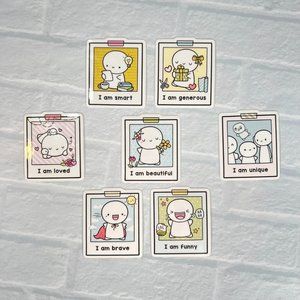 TheCoffeeMonsterzCo TCMC Affirmation Vinyl Stickers